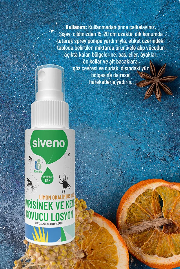 Sivrisinek ve Kene Kovucu Sprey Losyon Bitkisel Tüm Vücut İçin Seyahat Tatil Boy 50 ml Sivrisinek ve Kene Kovucu Sprey Losyon Bitkisel Tüm Vücut İçin Seyahat Tatil Boy 50 ml